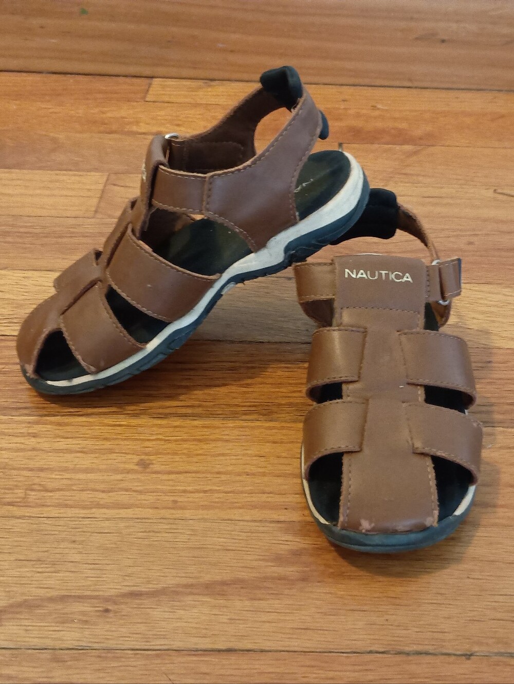 3/$10 🌟 Boys Brown Nautica Sandals Summer Shoes 11